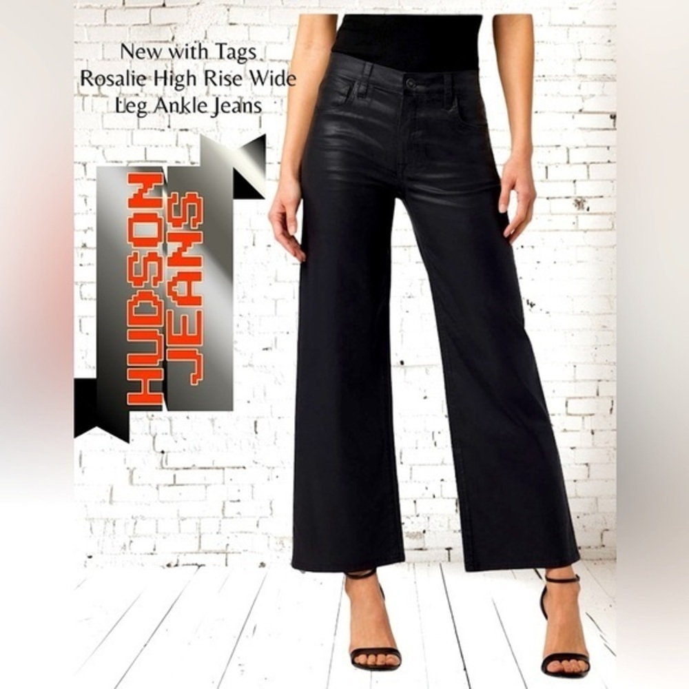 Hudson Jeans Women's Black Wide Leg Jeans